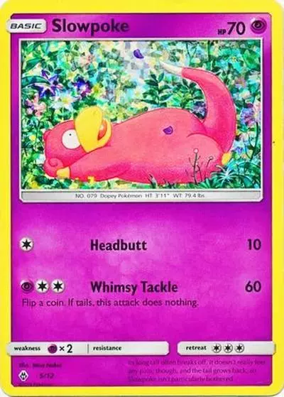 Slowpoke 5/12 McDonald's Collection 2018 Pokemon card