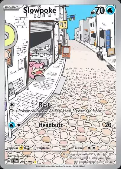 Slowpoke 204/198 Scarlet & Violet Pokemon card