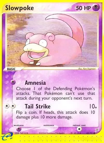 Slowpoke 45/95 Team Magma vs Team Aqua Pokemon card
