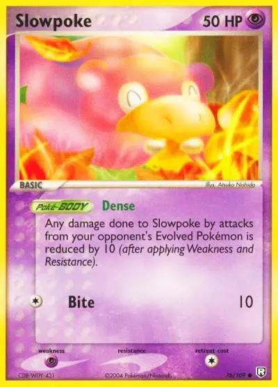 Slowpoke 76/109 Team Rocket Returns Pokemon card