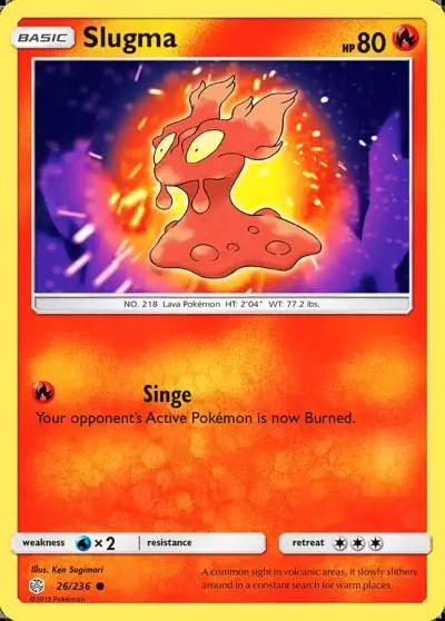 Slugma 26/236 Cosmic Eclipse Pokemon card