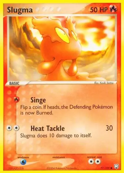 Slugma 77/109 Team Rocket Returns Pokemon card