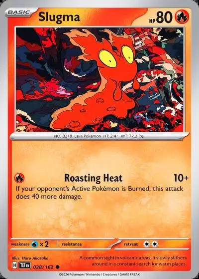 Slugma 28/162 Temporal Forces Pokemon card