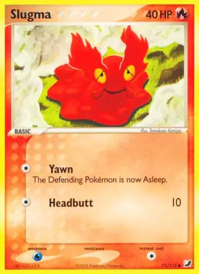 Slugma 73/115 Unseen Forces Pokemon card