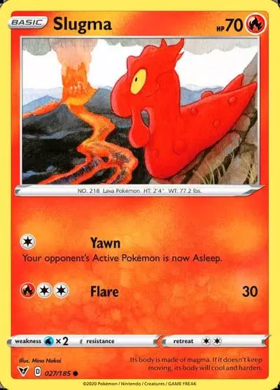 Slugma 27/185 Vivid Voltage Pokemon card