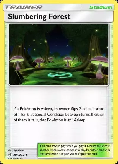 Slumbering Forest 207/236 Unified Minds Pokemon card