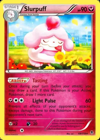 Slurpuff 69/119 Phantom Forces Pokemon card