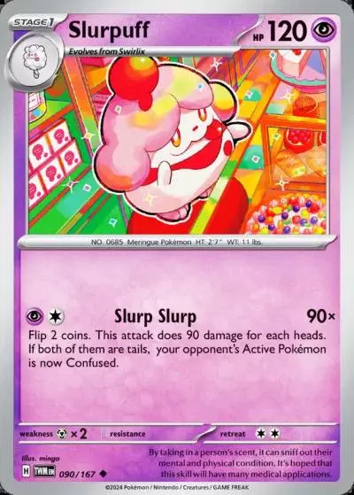 Slurpuff 90/167 Twilight Masquerade Pokemon card