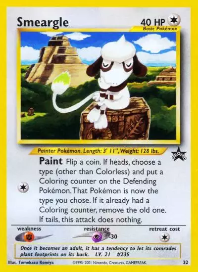 Smeargle 32/53 Wizards Black Star Promos Pokemon card