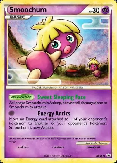 Smoochum HGSS13/25 HGSS Black Star Promos Pokemon card