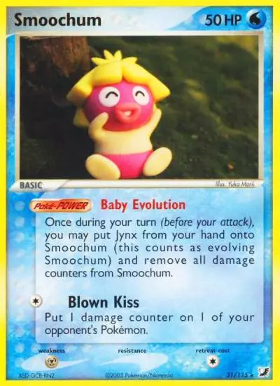 Smoochum 31/115 Unseen Forces Pokemon card