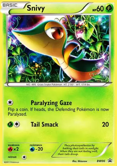 Snivy BW06/101 BW Black Star Promos Pokemon card
