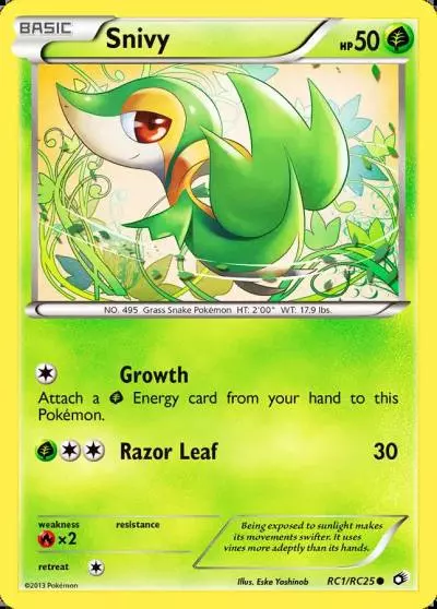 Snivy RC1/113 Legendary Treasures Pokemon card