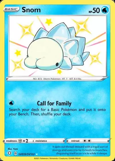 Snom SV033/122 Shining Fates Shiny Vault Pokemon card