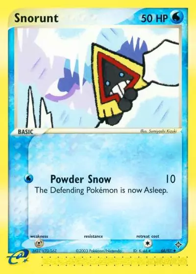 Snorunt 44/97 Dragon Pokemon card