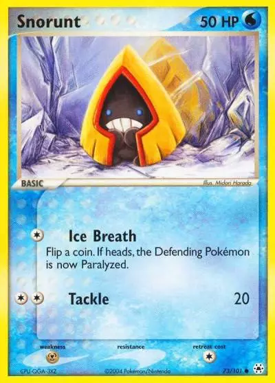 Snorunt 73/101 Hidden Legends Pokemon card