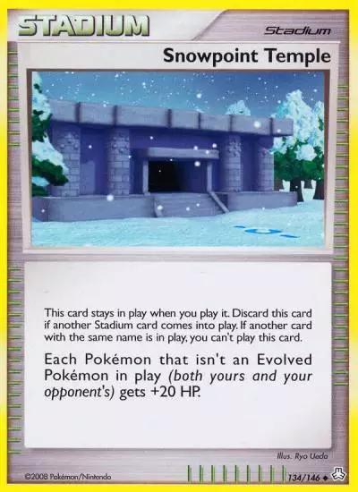 Snowpoint Temple 134/146 Legends Awakened Pokemon card