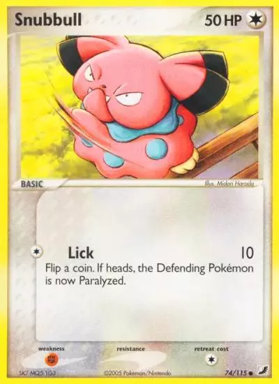 Snubbull 74/115 Unseen Forces Pokemon card