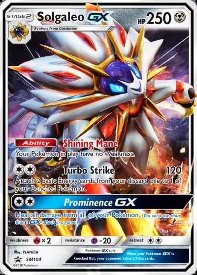 Solgaleo-GX SM104/248 SM Black Star Promos Pokemon card