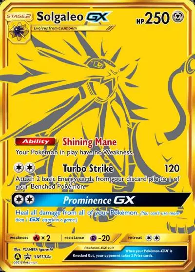 Solgaleo-GX SM104a/248 SM Black Star Promos Pokemon card