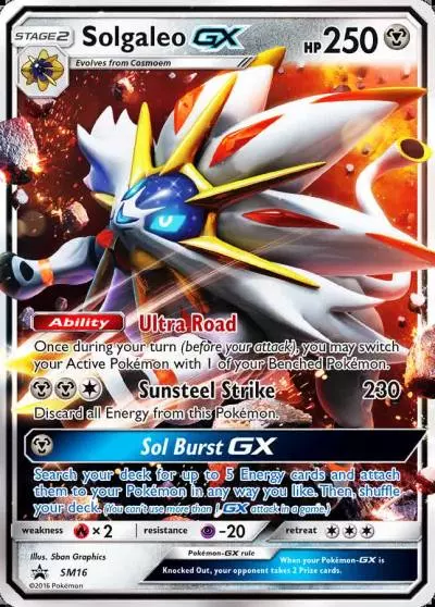 Solgaleo-GX SM16/248 SM Black Star Promos Pokemon card