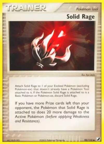 Solid Rage 92/115 Unseen Forces Pokemon card