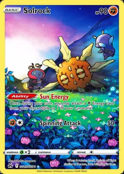 Solrock GG15/70 Crown Zenith Galarian Gallery Pokemon card