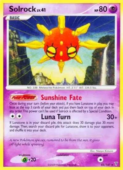 Solrock 45/147 Supreme Victors Pokemon card