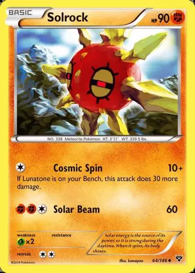 Solrock 64/146 XY Pokemon card