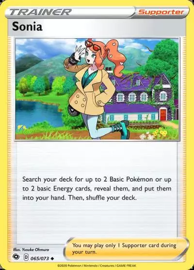 Sonia 65/73 Champion's Path Pokemon card