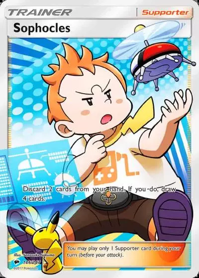 Sophocles 146/147 Burning Shadows Pokemon card