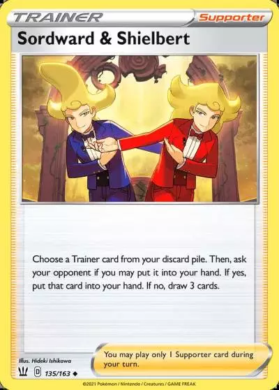 Sordward & Shielbert 135/163 Battle Styles Pokemon card