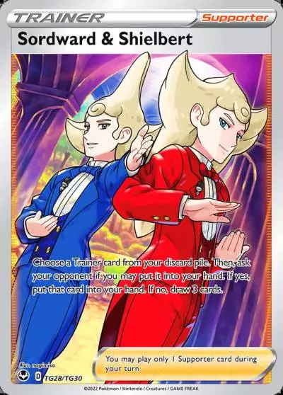 Sordward & Shielbert TG28/30 Silver Tempest Trainer Gallery Pokemon card