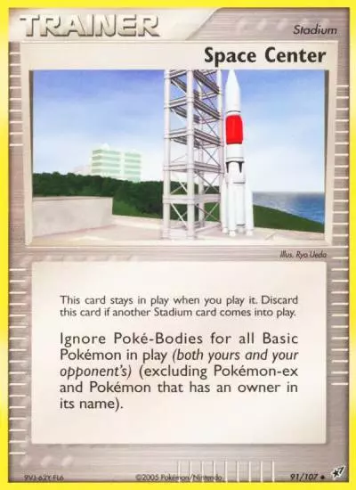 Space Center 91/107 Deoxys Pokemon card