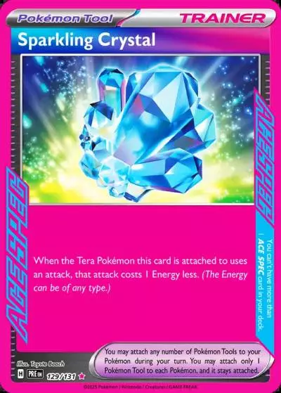 Sparkling Crystal 129/131 Prismatic Evolutions Pokemon card