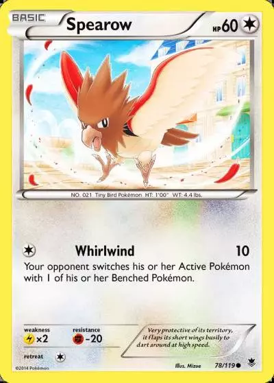 Spearow 78/119 Phantom Forces Pokemon card