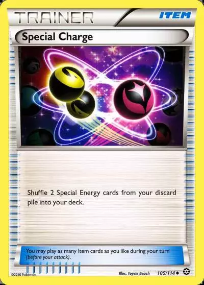 Special Charge 105/114 Steam Siege Pokemon card