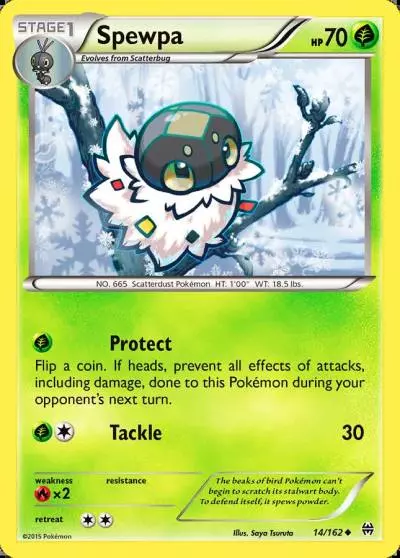 Spewpa 14/162 BREAKthrough Pokemon card