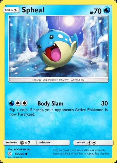 Spheal 50/236 Cosmic Eclipse Pokemon card