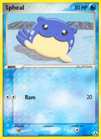 Spheal 65/92 Legend Maker Pokemon card