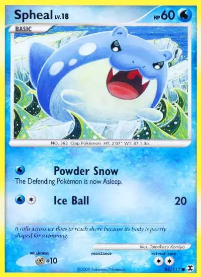 Spheal 82/111 Rising Rivals Pokemon card