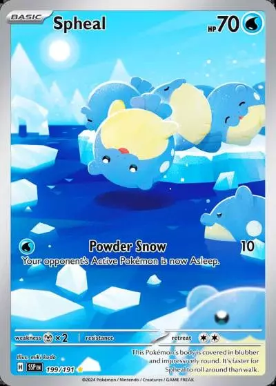 Spheal 199/191 Surging Sparks Pokemon card
