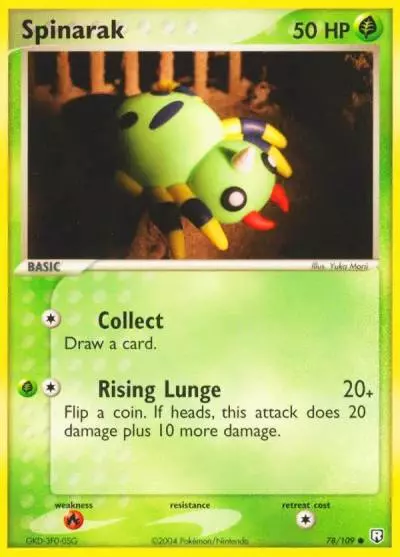 Spinarak 78/109 Team Rocket Returns Pokemon card