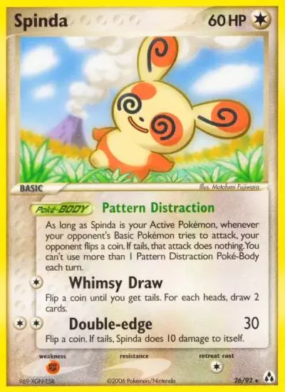Spinda 26/92 Legend Maker Pokemon card