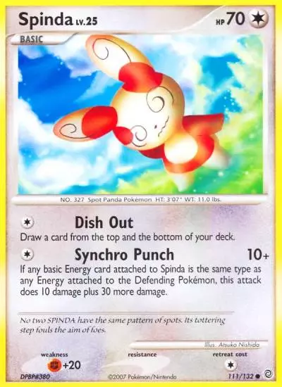 Spinda 111/132 Secret Wonders Pokemon card