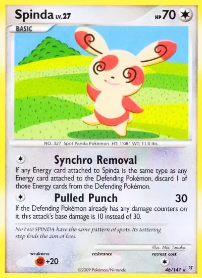 Spinda 46/147 Supreme Victors Pokemon card