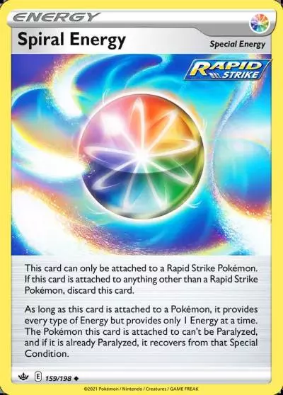 Spiral Energy 159/198 Chilling Reign Pokemon card