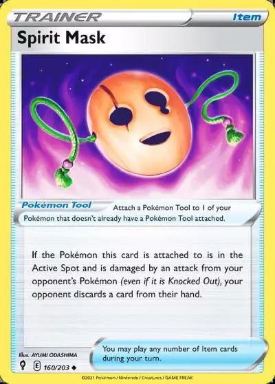 Spirit Mask 160/203 Evolving Skies Pokemon card