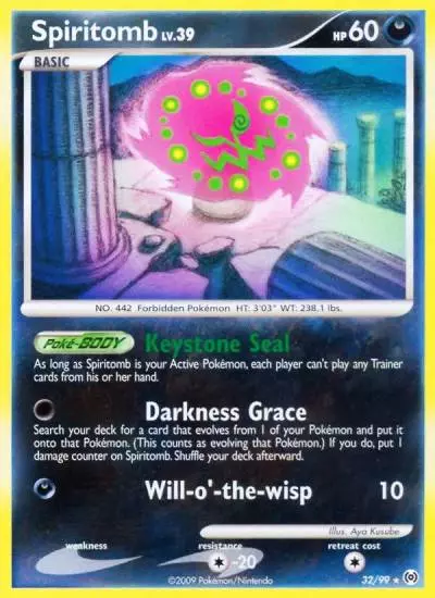 Spiritomb 32/99 Arceus Pokemon card
