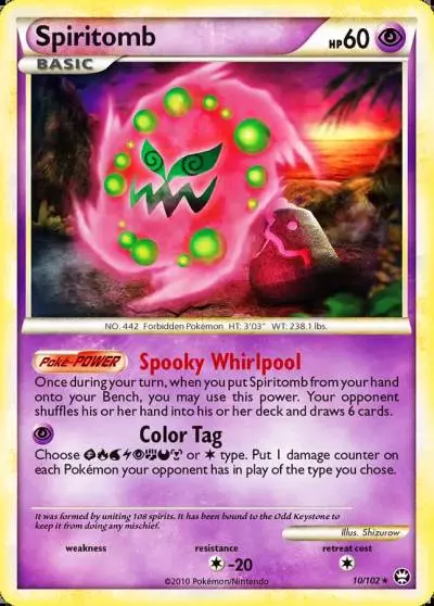 Spiritomb 10/102 HS—Triumphant Pokemon card
